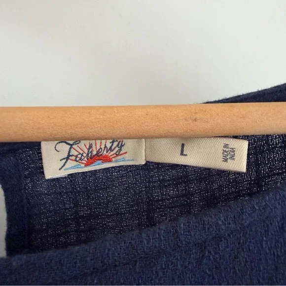 FAHERTY Coast To Coast Midi Dress in Navy - Excellent Pre-Owned Condition, Large - Picture 9 of 16